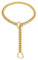Ticome Link Chains Necklace, Heart O-ring Slip Link Chain Choker Necklace for Women,Gold Punk Gothic Stainless Steel Adjustable Charms Pendant Necklace