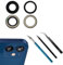 Dakexiong Lentille de Rechange pour Appareil Photo arrière pour iPhone 12/iPhone 12 Mini, Anti-Rayures et étanche, Coque arrière en Verre de Rechange avec kit d'outils de réparation pré-installé