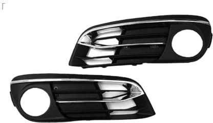 ALaaaaL Nebelscheinwerfer-Abdeckung für Frontstoßstange,für BMW F10 F11 F18 525d 528i 535i 2014-2016 51117331737 51117417785,Auto Frontstoßstange Nebelscheinwerfer Gitter Abdeckung,B-Right