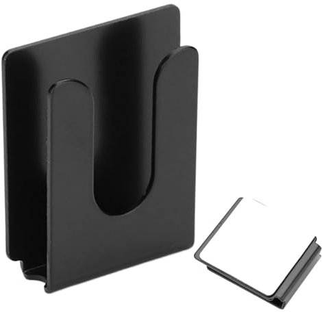 Yianyal Retractable Mic Holder - Mic Holder For Car - Metal Car Radio Accessories, Self-adhesive Mic Clips, Microphone Up Holder