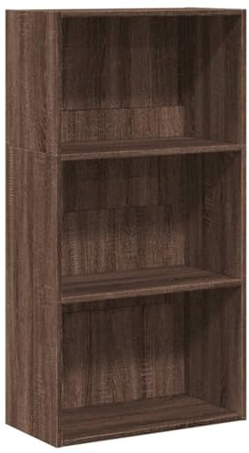vidaXL Libreria Rovere Marrone 60x30x114 cm in Legno Multistrato, scaffale per libri, scaffale, scaffale contenitore, armadietto portaoggetti