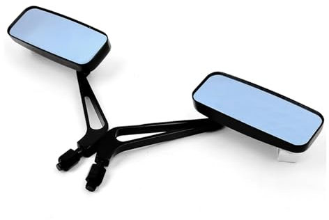 Lenkerendenspiegel Universal 8mm 10mm Motorrad Rückspiegel Konvexen Spiegel Anti-Glare Für Street Sports Bike Chopper Motorrad Spiegel