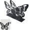 FEMONGY serviettenhalter, serviettenhalter schwarz, napkin holder, serviettenständer, serviettenspender für Tischdekoration in Küche, Esszimmer, Verhindern Sie, dass Servietten wegfliegen