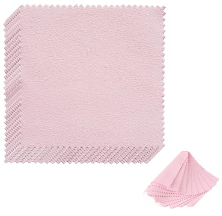 Erismithh Silver and Gold Polishing Cloths 20pcs Double-Sided 8×8cm Jewelry Polishings Cloth Cleaning Cloth Premium Polishing Cloths for Pearls, Gold, Platinum, Watch