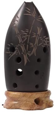 8/10 Trous Chinois Ancien Xun Poterie Professionnelle Ocarina Musique Flûte F Ton Débutant Pratique Instruments De Musique(10Holes)