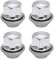 Goujon De Roue,Ecrou Antivol 4pcs M12x1.5 Alliage D'écrou De Roue De Remplacement 19mm Utilisation Adaptée pour Ford C-Max Cortina Utilisation Adaptée pour Focus Chrom
