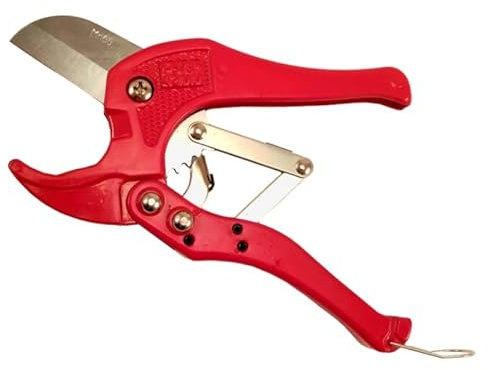 HERO Rohrschneider 42mm Kunststoff Rohrschere Verbundrohr Rohrabschneider Abschneider für Rohre PVC, PP, PU, PE-Kunststoffrohrschneider Kunststoffrohre Kunststoffschneider Schere Rostfreie Stahlklinge