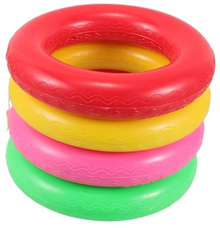 Latex Relay Rings 4Pcs Anti Slip for Children School Training