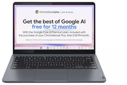 Lenovo Chromebook Plus Laptop IdeaPad Slim 3i 14 Core i3 8GB 256GB Chrome OS