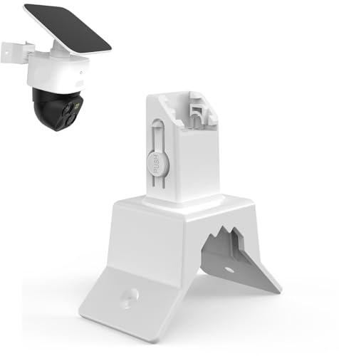 UIQELYS Corner Wall Mount for Eufy SoloCam S340 Security Camera - 90 Degree Angle Mounting Bracket, Reduce Blind Spots & Maximize 360° View, Easy Install Accessories for Outdoor Safety, White-1 Pack