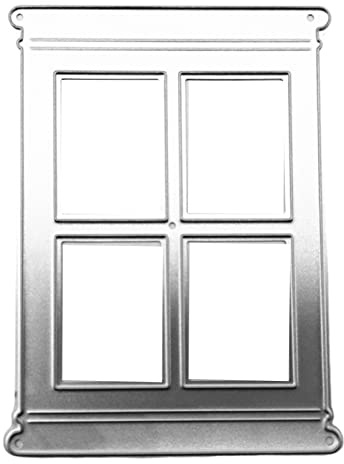 Fensterrahmen, Karbonstahl, gestanzt, Präge Stanzschablonen, Schablonen für Kartenherstellung, Scrapbooking, Fotoalbum, Dekoration, Metall Stanzformen Schablone