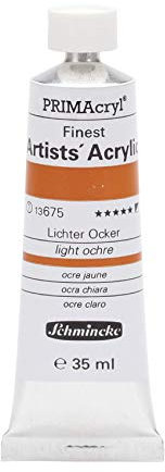 Schmincke – PRIMAcryl® - feinste Künstler-Acrylfarben, Lichter Ocker - 35 ml