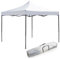 GAZEBO RICHIUDIBILE 3X3 Mt IN PVC PADIGLIONE AUTOMATICO IN TESSUTO A FISARMONICA COLORE BIANCO CON SACCA DA TRASPORTO