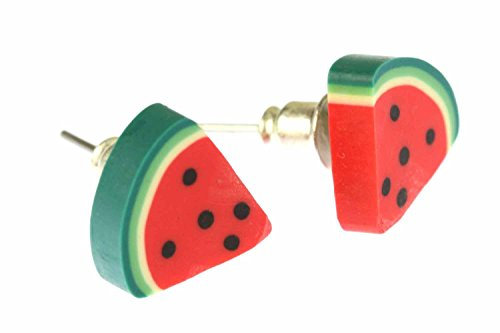 Miniblings Melone Ohrstecker Miniblings Stecker Ohrringe Sommer Wassermelone Achtel Obst