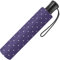 Mini-Taschenschirm Damen Flash Auf-Automatik - Dots (tiefviolett)
