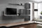 All4All Wohnwand SW 9 - Wohnzimmermöbel - Schrankwand für Wohnzimmer - Wohnzimmerschrank - Anbauwand - Wohnwand Hängend - Modern - Grau 21