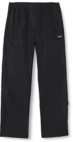 CMP - Regenfeste Damenhose mit durchgehenden seitlichen Reißverschlüssen, Schwarz, XXXL