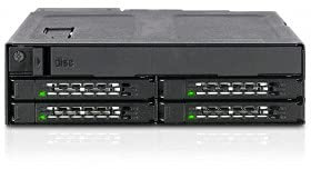 Icy Dock MB604SPO-B Laufwerksschacht-Blende, Schwarz