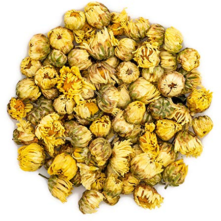 Oriarm 100g / 3.53oz Herbes Séchées Au Thé De Bourgeons De Chrysanthème Chinois - Decaffeinated Chrysanthemum Flower Tea Buds - Tai Ju Floral Herbal Tea Loose Leaf 1st Grade