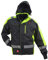 URG Warnjacke Warnschutzjacke Arbeitsjacke Winterjacke Gefüttert Schwarz (GL-8365) (3XL)