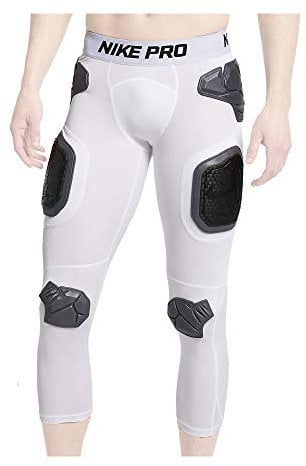 Nike Pro Hyperstrong 3/4 Team Tight American Football 7 Pad Unterhose - weiß Gr. 2XL