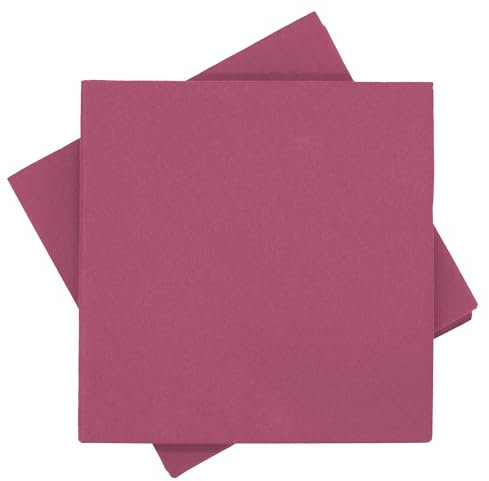 Servietten Tischdeko Pink Beere Fuchsia Kommunion Konfirmation Sommer Party 40x40 cm 20 Stück