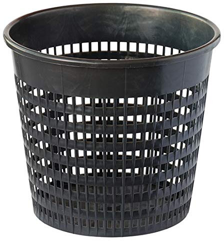 NATURAVIVA BASSANO Vaso tondo rete 6,5 litri Ø 22x h22 cm per idroponica, piante da laghetto, orchidee. (10 pezzi)