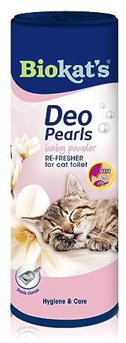 Biokat's Deo Pearls Baby Powder - Complemento lettiera con profumo per agglomerati freschi e solidi nella toilette del gatto - 1 tubi (1 x 700 g)