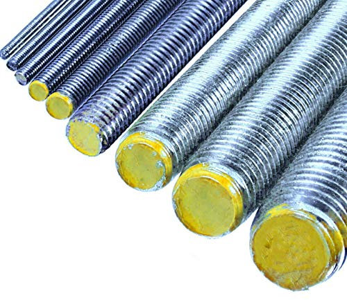 10 Stück Gewindestangen M14 verzinkt 8.8 DIN 975 976 Gewindebolzen 1000 mm / 1m / 1 Meter