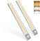 MERTTURM Lampe de Placard 120LED, Lampe à Détecteur de Mouvement, Luminosité Réglable avec 3 Couleurs, USB Rechargeable, Sans Fil, Convient à Armoires, Cuisines, Couloirs, Garage, Lampe de Poche