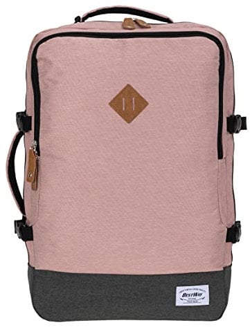 Bestway Cabin 40223 Retro Reiserucksack Kabinenrucksack Leichtgepäck Rucksack + Koffergurt (Soft Pink 40223-2100)