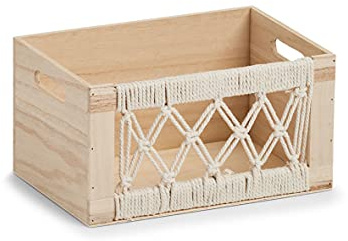 Zeller Boho 15188 Storage Box 30 x 20 x 16 cm Wood