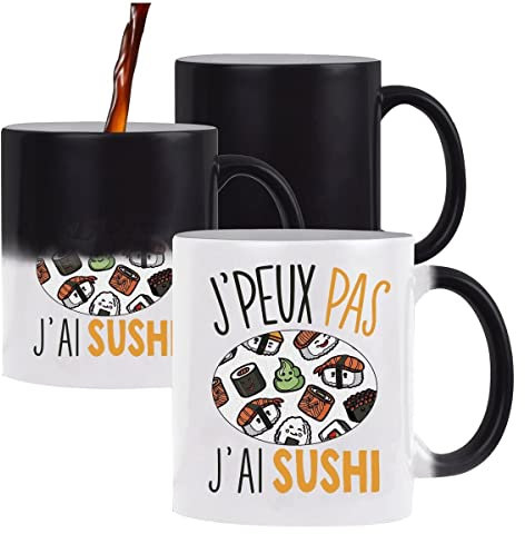 Mug Magique J'peux pas Sushi | Tasse Humour