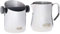 De'Longhi DLSC059 Coffee Knock Box, Stainless Steel & DLSC060 ECO 311.W/BK/R/B milk jug, 18/8 stainless steel, 350 ml