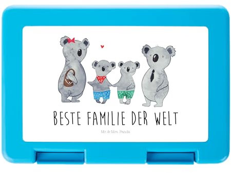 Mr. & Mrs. Panda Brotdose Koala Familie zwei - Geschenk, Brotbox, Butterbrotdose, Mama, Lunch box, Koalabär, Brotzeitbox, Familienzeit, Snackbox,