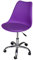 Sedia da Ufficio Girevole, Sedia da scrivania Viola con rotelle MOD. Sally