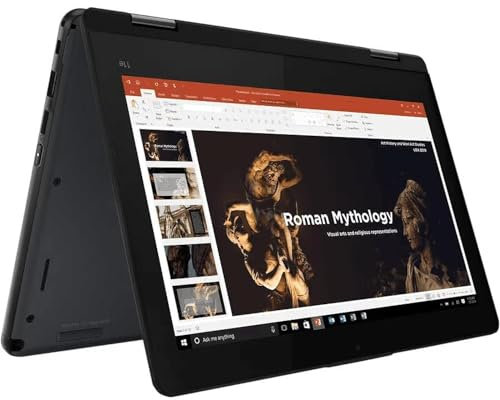 Lenovo ThinkPad Yoga 11E 11.6 HD 2-in-1 Touchscreen Laptop, Intel Celeron N4120, 4GB RAM 256GB SSD, Intel UHD Graphics 600, Webcam, HDMI, WiFi, Bluetooth, Windows 10 Pro, Nero