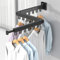 Tendedero Plegable de Pared (3 Brazos), Perchero Extensible Multifuncional de Aluminio para Interior y Exterior, Colgador de Ropa Tenderete con Perchas Giratorias 180° para Ahorrar Espacio en Casa