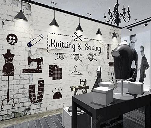 Moderno 3D Peluquería Peluquería Tijeras Papel Pintado Stick And Peel Pegatinas De Pared Papel De Pared Extraíble Mural Para Sala De Estar Oficina Hotel Restaurante Dormito200 x 150 cm (ancho x alto)