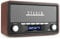 Audizio Foggia, Retro Radio, DAB Plus Radio, Bluetooth, Batterie- Netzbetrieb, Radiowecker, FM, 20 Speicherplätze, AUX, Alarm Küchenradio Vintage, Grau