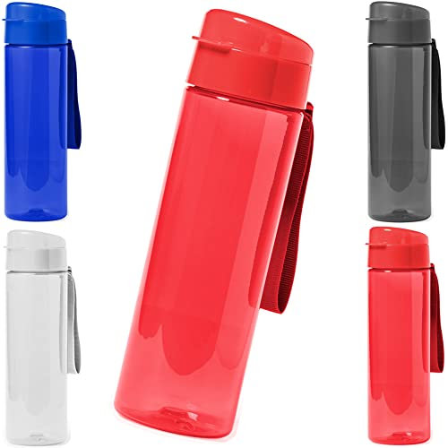 Generico 600ml Water Bottle Without bpa Sports Leakage Safety Cover Yoga Gym (RED)