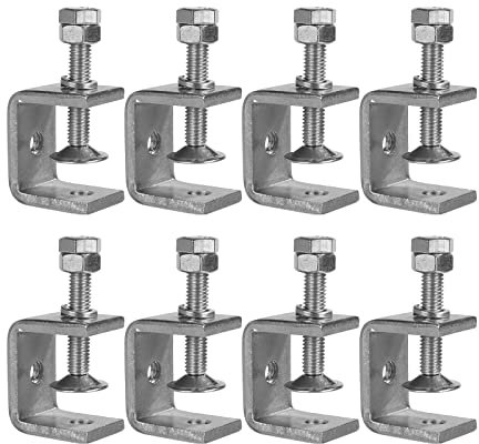 8 Stück C Klemme 30mm Trägerklemme Edelstahl C Klemme Klein Einstellbereich 0-25mm Schweißklemme C Klemmen für Schweißen, Zimmerei, Werkzeug, Heimwerken, Holzbearbeitung
