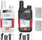 Wurui TXQ N8 Global-ptt ricetrasmittente lunga distanza professionale digitale portatile radio bidirezionale (1 bianco 1 nero con scheda SIM da 500 MB)
