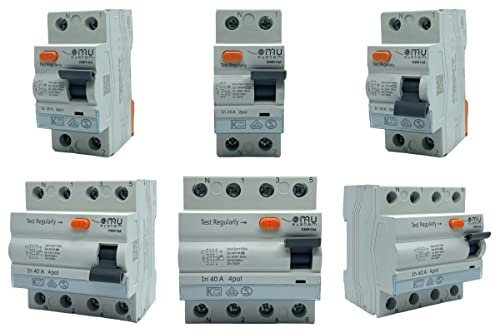 Fehlerstromschutzschalter FI-Schutzschalter FI-Schalter 2-4Pol 16-25-40-63A 30mA (4-Polig 25A 30mA)