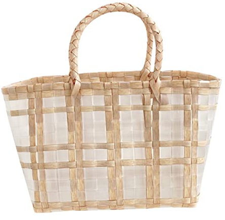 Alipis Panier De Rangement Plastique Tissé Étanche Pour Légumes Panier De Courses Et De Plage Pratique