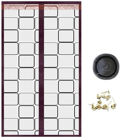 Zanzariera termica per porta, trasparente, magnetica, con isolamento, facile da installare, per garage, porte scorrevoli, balconi Zonewd