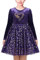 Vestito Bambina Viola Velluto Amore Cuore Girocollo San Valentino Vacanza 8 Anni