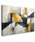 MuchoWow© Quadri Moderni Soggiorno 90x60 cm Poster Da Parete Decorazioni Muro Salotto Quadro Grande Foto Con Cornice Stampe Su Tela Camera Da LettoArte - Oro - Grigio - Moderno - Astratti