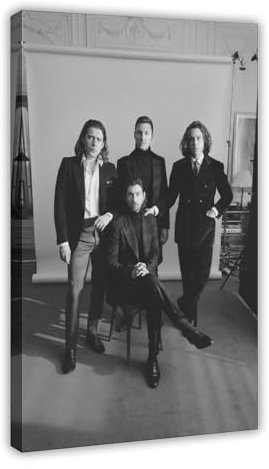 YVNESAQ Poster Arctic Monkeys (15) Leinwandposter, Schlafzimmer-Dekor, Sportlandschaft, Büro, Raumdekoration, Geschenk, Rahmen-Stil, 60 x 90 cm
