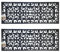 simpa Heavy Duty Rubber Door Mat - Set of 2 Large Mat 120cm (L) x 45cm (W). Wrought Iron Style Design.